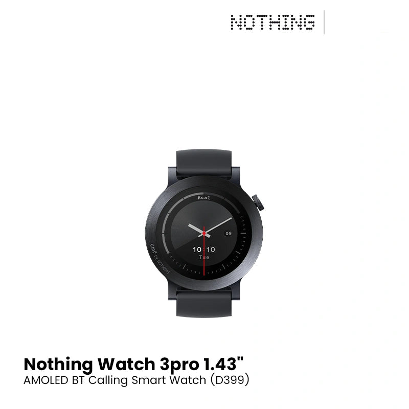 Nothing Watch 3Pro 1.43" AMOLED BT Calling Smart Watch (D399)- Dark Grey EDU 260299