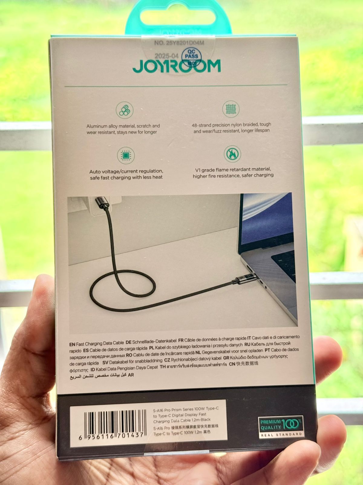 JOYROOM S-A16 Pro Type C to Type C