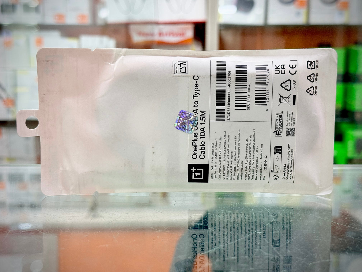 OnePlus 1.5M USB-A to Type-C Cable 10A- EDH260141