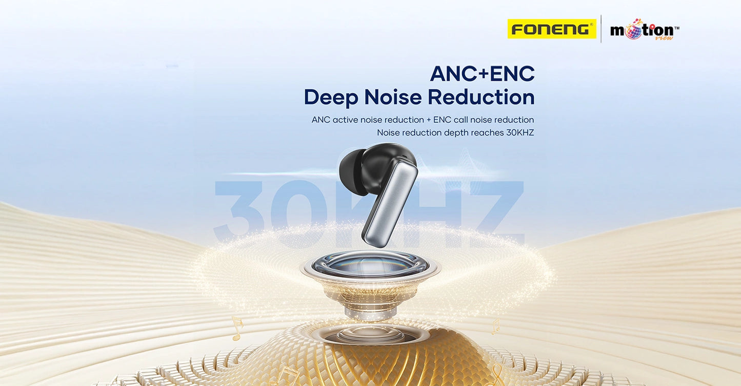 FONENG BL166 Sliding-Lid (ANC+ENC) Noise Canceling TWS Earphone EDH260227