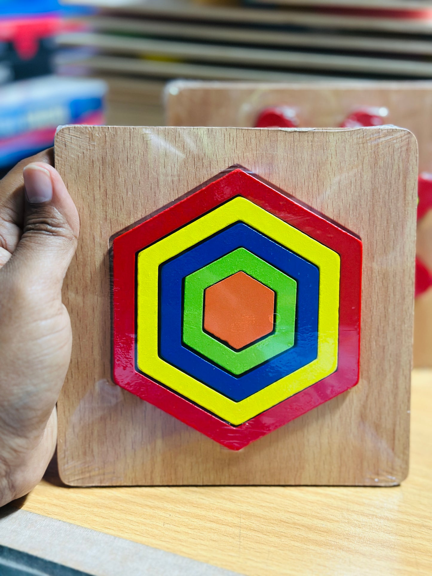 Geometric shape puzzle (1 in 1) 5 inch x 5