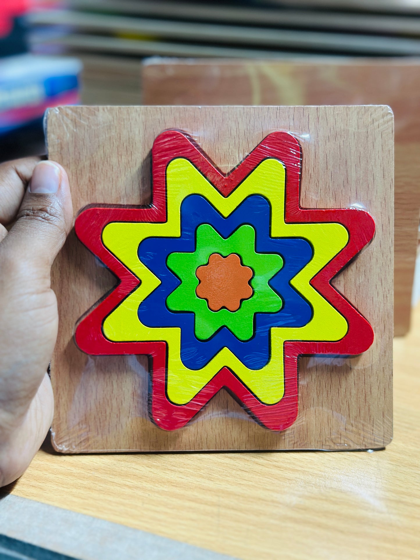 Geometric shape puzzle (1 in 1) 5 inch x 5