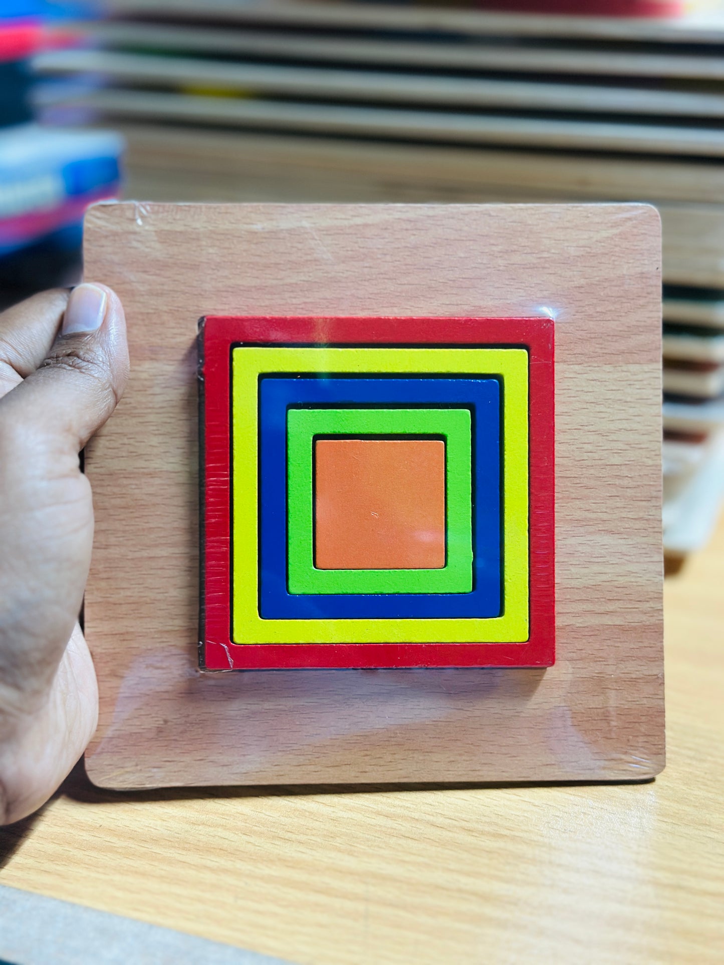 Geometric shape puzzle (1 in 1) 5 inch x 5