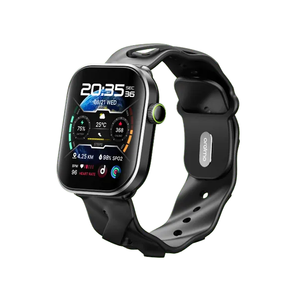 Oraimo Watch Pro AM 1.85 inch AMOLED Smart Watch (OSW-811H)- Black EDU 259266