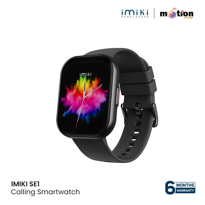 IMIKI SE1 Curved 2.01" Display Calling Smart Watch - Black EDU 260357