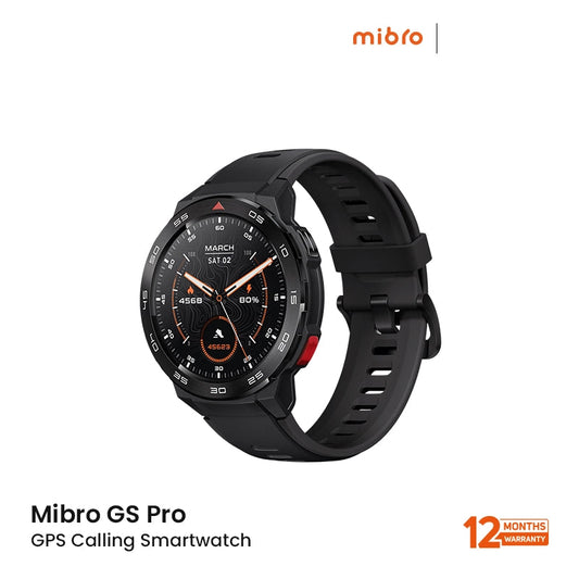 Mibro GS Pro Calling 1.43" AMOLED Smart Watch with 5ATM Water Resistance - Black EDU 260270