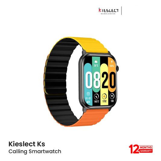 Kieslect KS Calling AMOLED Smart Watch ( Free Strap + Protector) - Black  EDU 260347