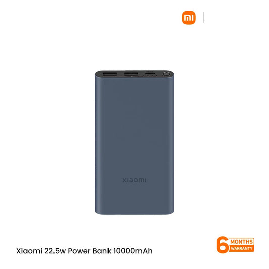Xiaomi 22.5W 10000mAh Two Way Fast Charging Metal Casing Power Bank with Type C Cable - Black