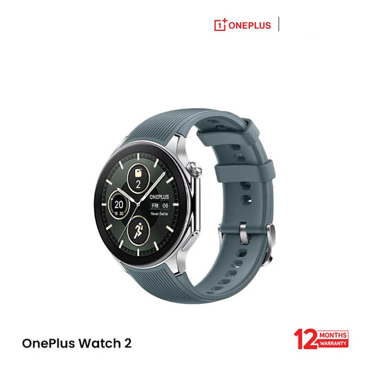 OnePlus Watch 2 BT Calling 1.43" AMOLED 1000 nits 5ATM GPS With 32GB ROM/2GB RAM & Wear OS SmartWatch - Black EDU 260298