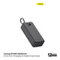 Foneng (PX108) 30000mah 22.5w Fast Charging Portable Power Bank with Built-In 3 Cables- Black