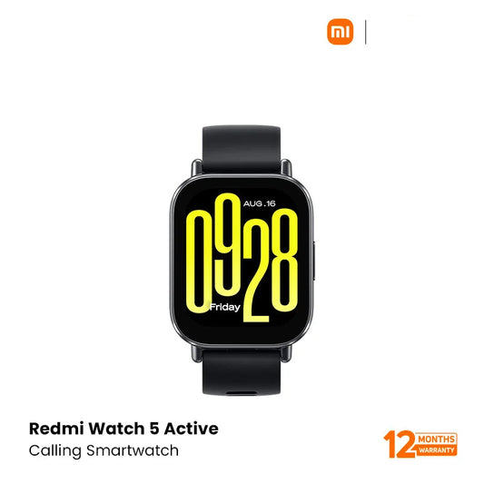 Redmi Watch 5 Active 2inch HD Screen BT Calling Smart Watch- Black