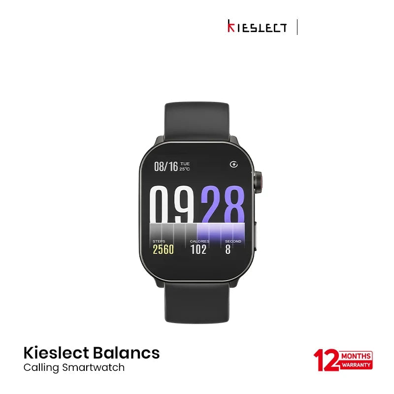Kieslect Balancs 2.01 AMOLED Display BT Calling Smart Watch- Black EDU 260271