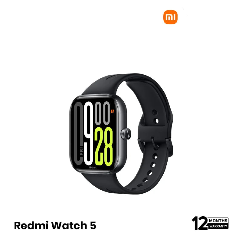 Redmi Watch 5 2.07inch AMOLED With 5ATM Water Resistance Smart Watch- Black EDU 260217
