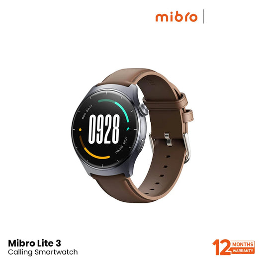 Mibro Lite 3 AMOLED 1.3 inch BT Calling Smart Watch- Dark Gray
