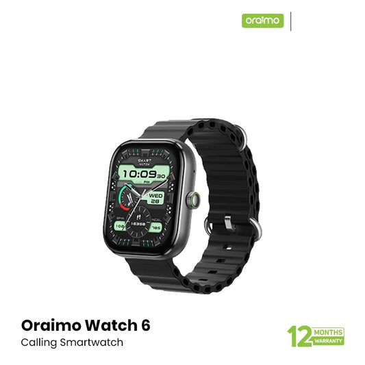 Oraimo Watch 6 2.04 inch Smart Watch (OSW-807)- CHROME EDU 260157