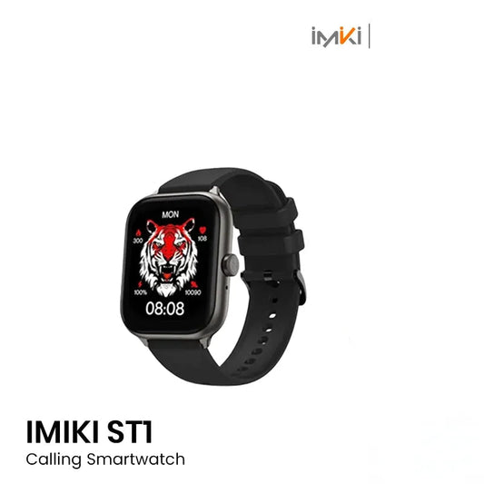 IMIKI ST1 Calling AMOLED Smart Watch - Black EDU 260350