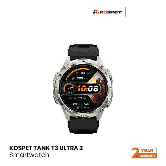 Kospet TANK T3 ULTRA 2 IP69K & 5 ATM Dive-proof Silicone Strap - Black