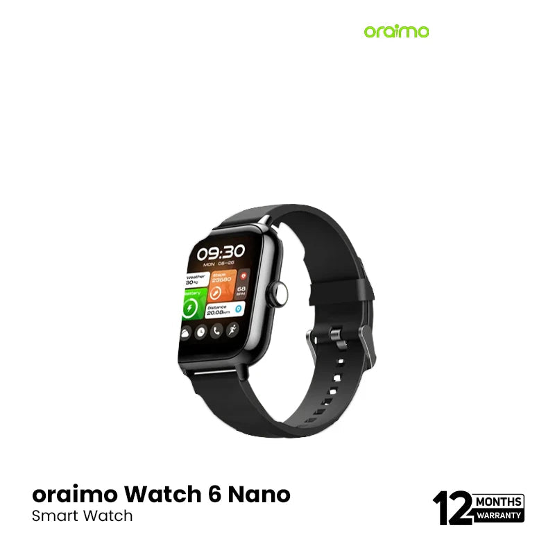 Oraimo Watch 6 Nano (OSW-807N)- Black EDU 259761