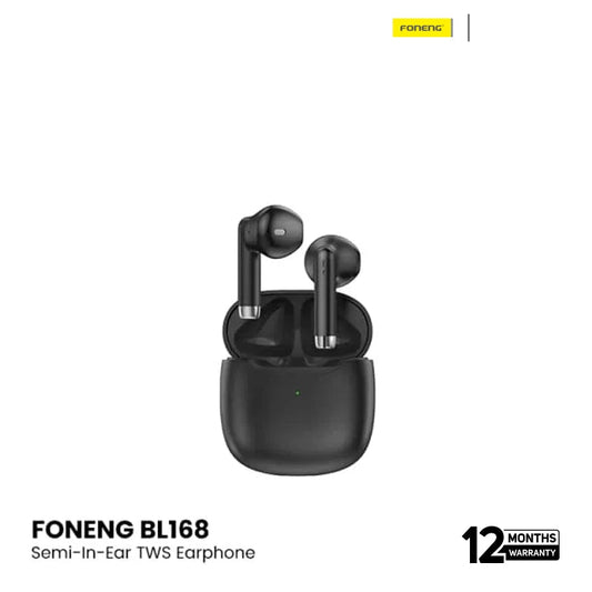 FONENG BL168 Semi-In-Ear TWS Earphone- Black EDH260133