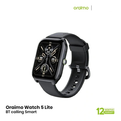 Oraimo Watch 5 Max 2.0" Bluetooth Calling Smart Watch (OSW-804 ID) - CHROME EDH 260454