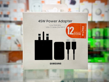 Samsung 45W PD Super Fast Power Adapter with C to C cable(5A/1.8m) (Model EP-T4511)- EDH260175