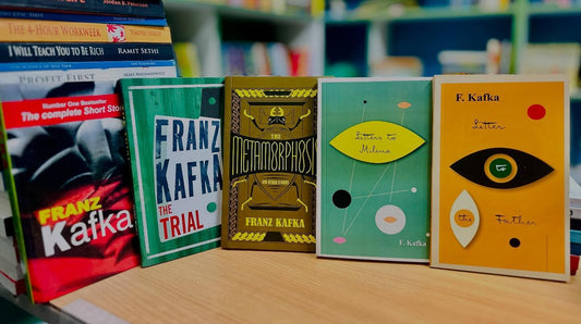 F. Kafka Collection ( Yellow print ) set 5 book- Metamorphosis+Letters to Milena+Letter to the Father/Brief an den+The Trial+The Complete Short Stories.