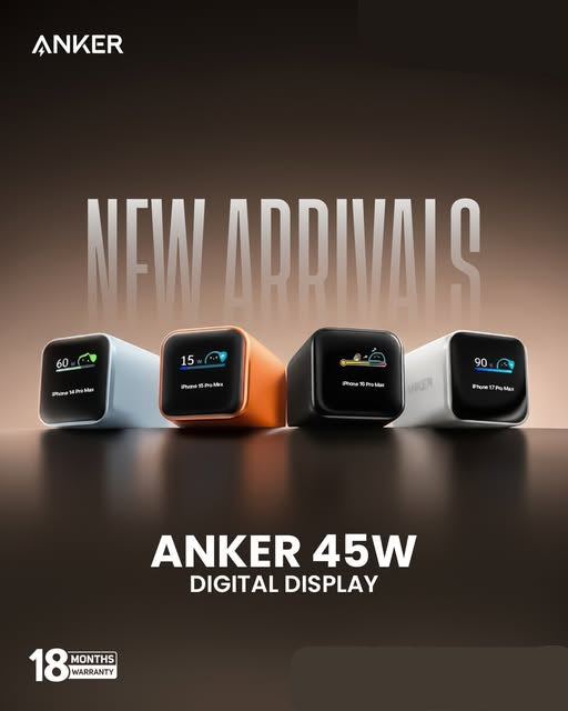 Anker Nano 45W Smart Display GaN Fast Charger (CN Version)
