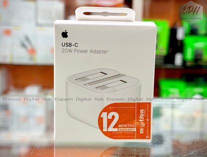 Apple 20W USB-C Power Adapter Folding pins (New Pack) - White (Model -A2344) EDH 260138