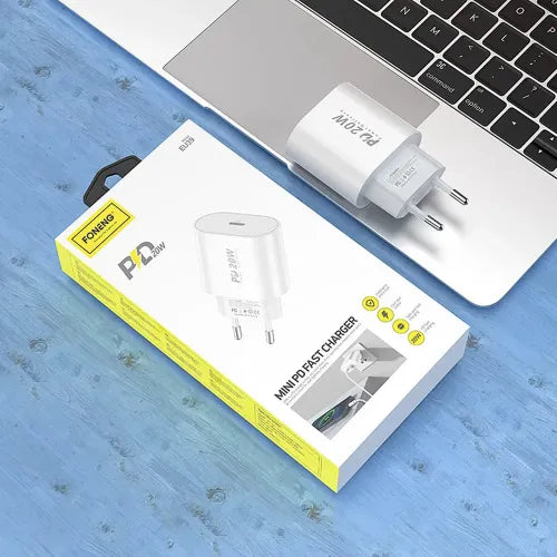 FONENG EU39 PD 20W Quick Charger With Type-C to Type-C Cable-EDH260143