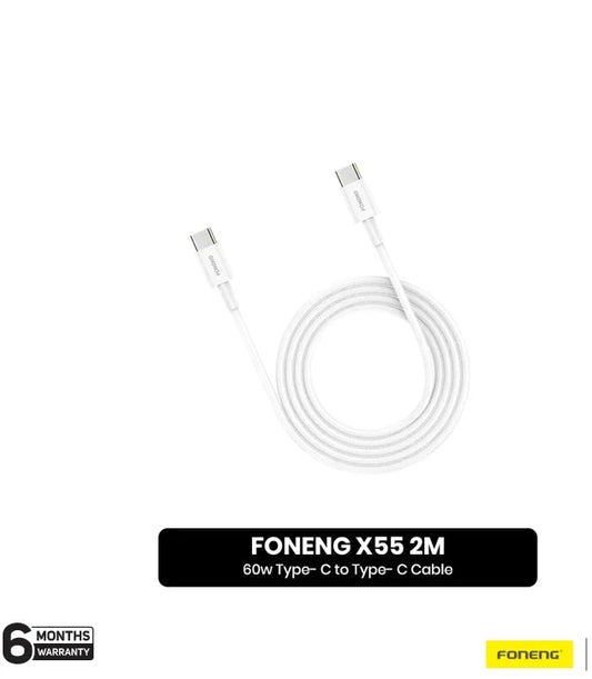 FONENG X55 2M 60w Type- C to Type- C Cable- EDH 260112