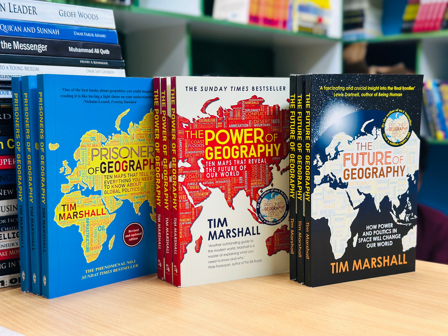 Tim Marshall’s Geography Trilogy 3 book set- Yellow Print