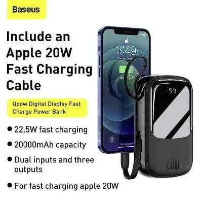 BASEUS PPQD2-20C (22.5W - 20000mAh) Power Bank	EDH 23455
