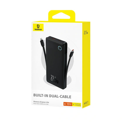 Baseus Airpow Lite 10000mAh 22.5W Power Bank Dual-Cable EDH 23455