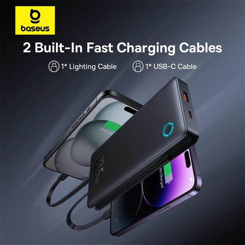 Baseus Airpow Lite 10000mAh 22.5W Power Bank Dual-Cable EDH 23455