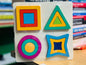 Geometric shape puzzle (4 in 1) Board- Big Size - 9 inch x 9 inch