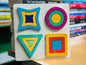 Geometric shape puzzle (4 in 1) Board- Big Size - 9 inch x 9 inch