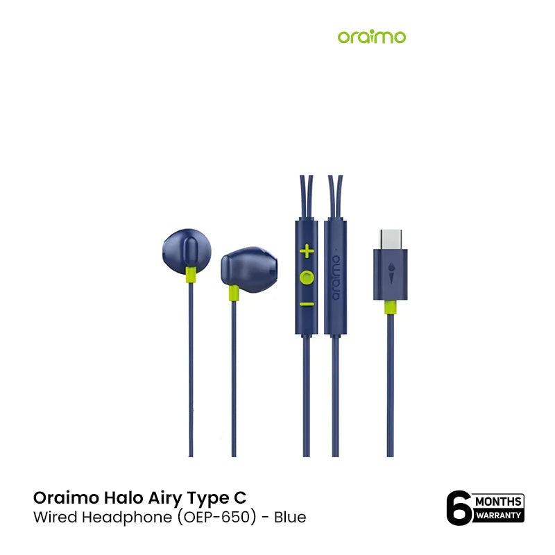 Oraimo Halo Airy Type C Wired Headphone(OEP-650) EDH261423