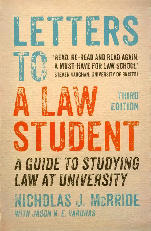 Letters to a Law Student by Nicholas J. McBride