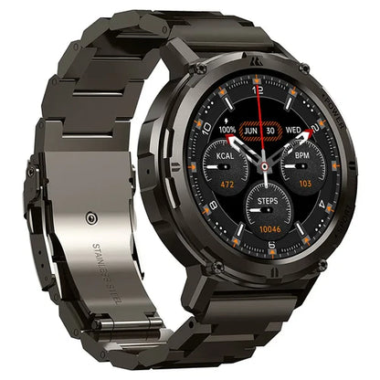 Kospet Tank T2 (Special Edition) Bluetooth Calling & 5ATM US Military Certified Smart Watch - Black
