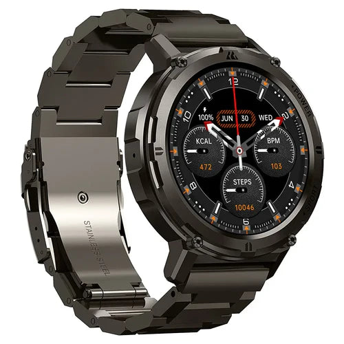 Kospet Tank T2 (Special Edition) Bluetooth Calling & 5ATM US Military Certified Smart Watch - Black