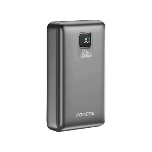Foneng (PX126) 20000mah 22.5w Fast Charging Portable Power Bank with - Silver